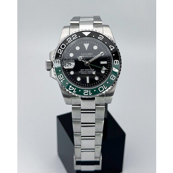 Custom Seiko Mod • Lefty Sprite GMT-Master II on Oyster Bracelet • 40mm
